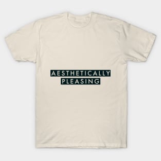 Aesthetically Pleasing (Futura PT Medium) T-Shirt